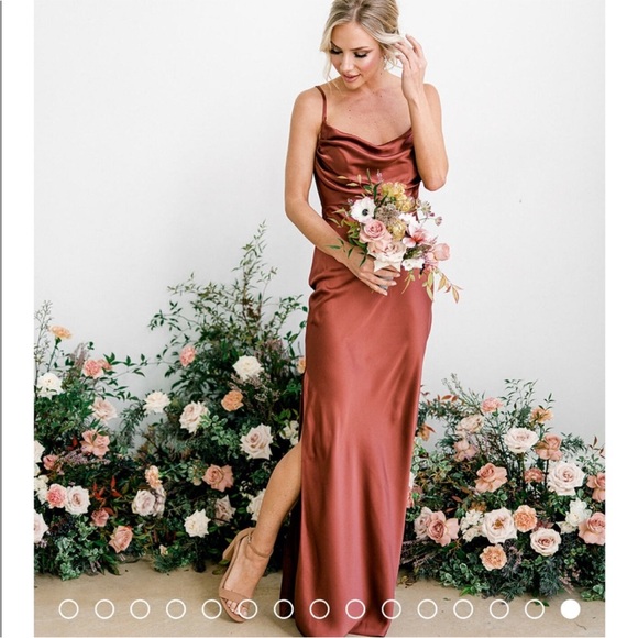 Revelry Cinnamon Bridesmaids Dress - Picture 1 of 9